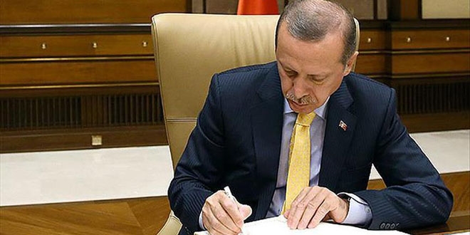 Cumhurbakan Erdoan'dan rektr atamas