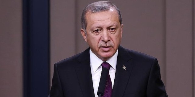 Erdoğan'dan şehit ailelerine taziye telgrafı