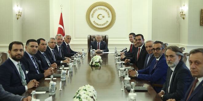 Başbakan Yıldırım, MÜSİAD heyetini kabul etti