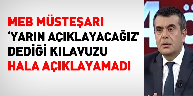 MEB Müsteşarı, sözleşmeli öğretmen kılavuzunu yayınlayamadı