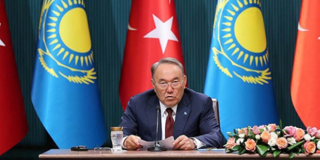 Nazarbayev: T�rkiye'ye kar�� i� yapan kimseyi desteklemeyece�iz
