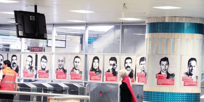 'Şehitler metroda'