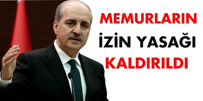 Memurların izin yasağı kaldırıldı