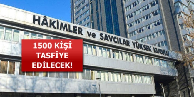 Yargıda 1500 kişilik ikinci FETÖ tasfiyesi