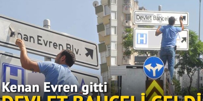 Adana'da Kenan Evren Bulvar�'n�n ad� de�i�ti