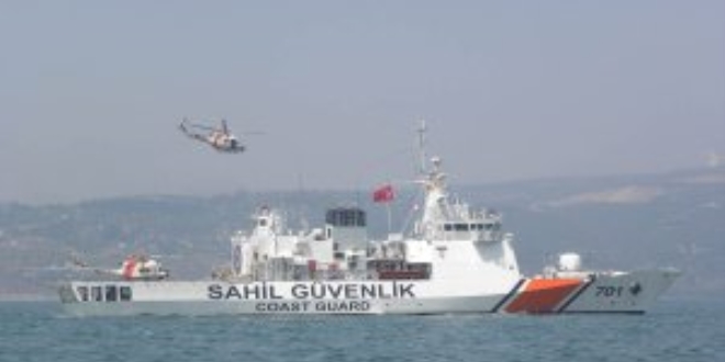 Sahil güvenlik teknesi alabora oldu