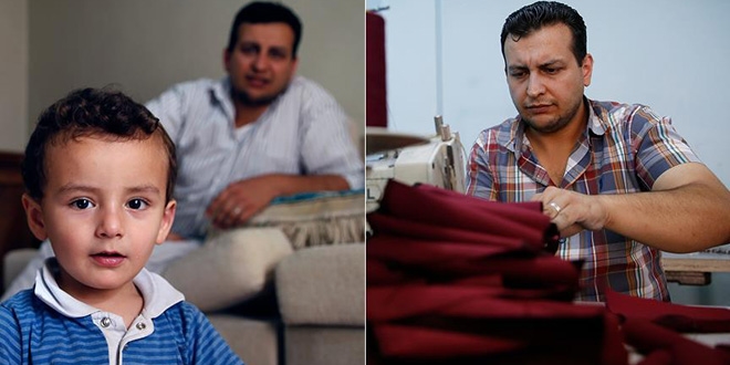 Suriyeli kalp cerrahı, otistik çocuğu için terzilik yapıyor