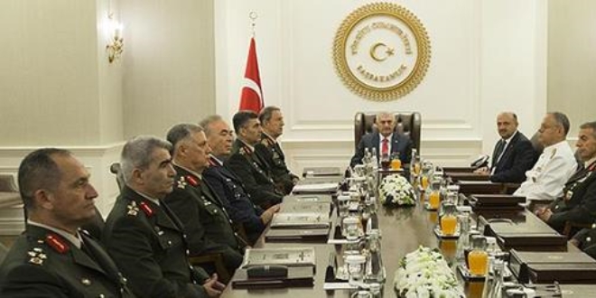 Başbakan Yıldırım başkanlığında yüksek Askeri Şura toplandı