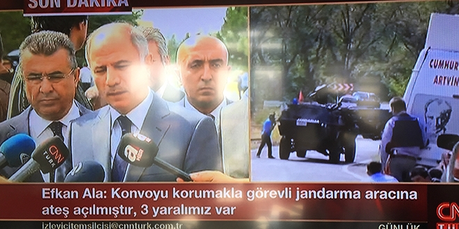 İçişleri Bakanı Ala: Artvin'de 3 yaralımız var