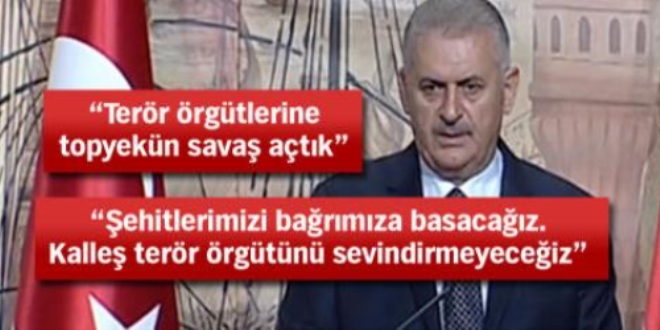 Başbakan: Gazi'nin dediği gibi Ya İstiklal ya ölüm