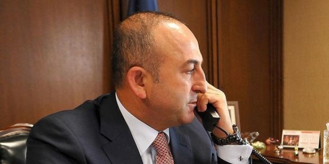 �avu�o�lu,Frans�z ve Makedon mevkida�lar�yla telefon diplomasisi