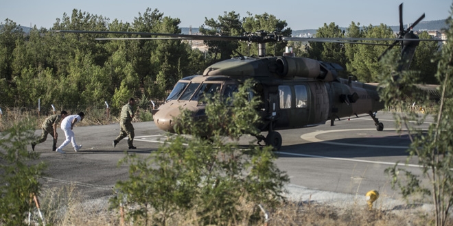 Cerablus'ta yaralanan 3 asker, Gaziantep'e getirildi
