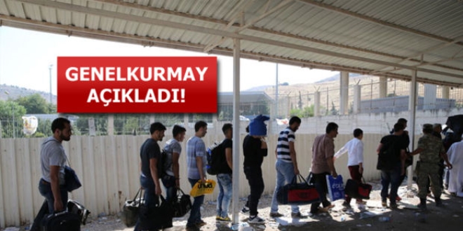 TSK: Türkiye sınırında 1632 kişi yakalandı