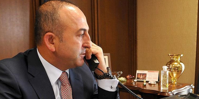 Çavuşoğlu ABD'li mevkidaşı Kerry ile görüştü