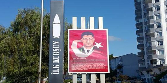 Şehit Astsubay Halisdemir için Rize'de anıt yapıldı