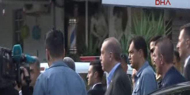 Cumhurbakan Erdoan polis merkezini ziyaret etti