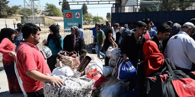 Cerablus'a dönen Suriyelilerin sayısı bin 900'e ulaştı