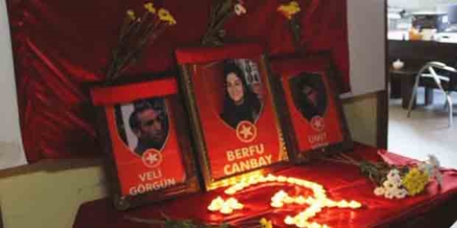 Tunceli'de �ld�r�len ter�rist i�in HDP binas�nda anma t�reni