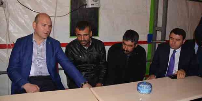 Soylu, Tend�rek'te �ehit olan korucular�n ailelerini ziyaret etti
