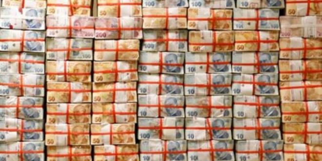 Hazine 1,35 milyar lira borçlandı