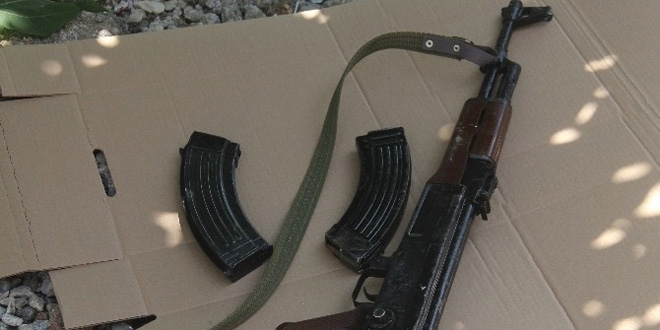 Siirt'te PKK'l terristlere ait mhimmat ele geirildi