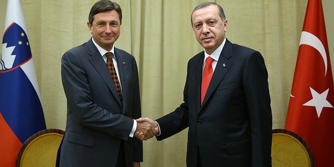 Cumhurbaşkanı Erdoğan, Abe ve Pahor ile bir araya geldi