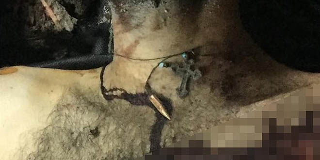 Etkisiz hale getirilen teröristin boynunda haç kolye bulundu