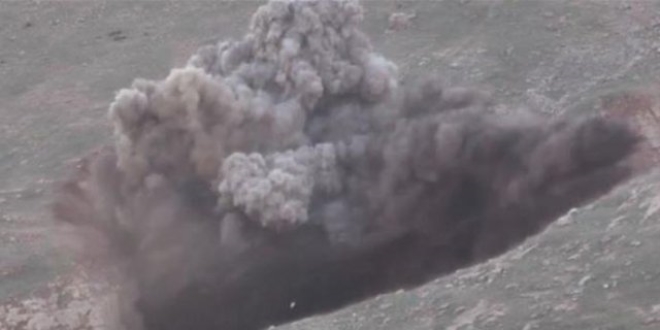 Diyarbakr'da yola tuzaklanan 100 kiloluk patlayc imha edildi