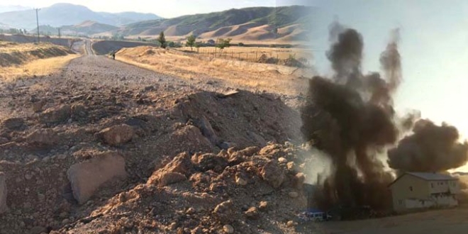 Tunceli'de yola döşenen 350 kilogram patlayıcı imha edildi