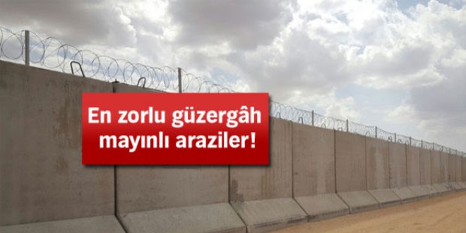 Beton blokla sınır uzunluğunda dünya üçüncüsü olacağız