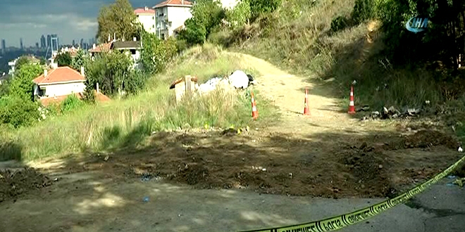 Üsküdar'da silahların gömüldüğü arazide yeniden inceleme başlattı