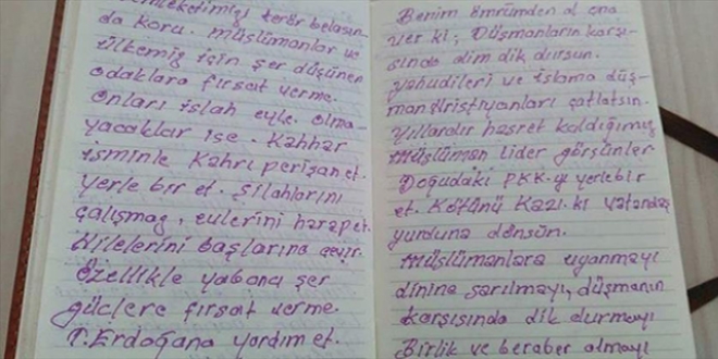 15 Temmuz şehidi, 'Benim ömrümden al ona ver' diye dua etmiş