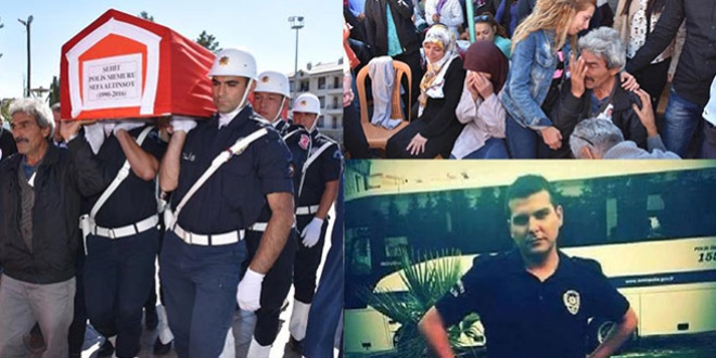 Şehit polis memuru Altınsoy, Aksaray'da toprağa verildi