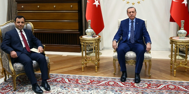 Erdoğan, AYM başkanı Arslan'ı kabul etti