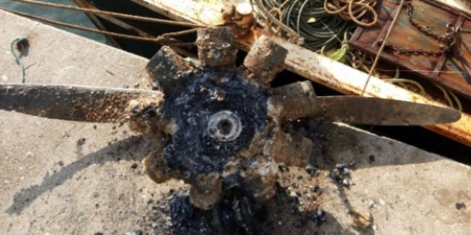 Bal�k�� teknesinin a�lar�na 'u�ak pervanesi' tak�ld�