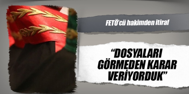 'Dosyaları görmeden karar veriyorduk'