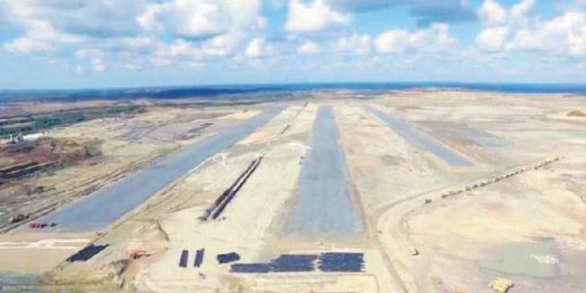 ���nc� Havaliman�'nda ilk pist ortaya ��kt�