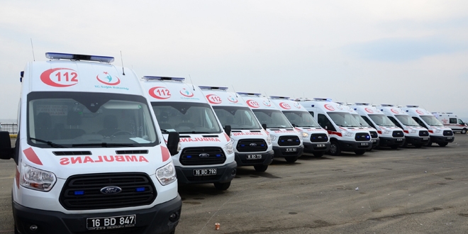 Edirne'den Suriye'ye 24 ambulans destei