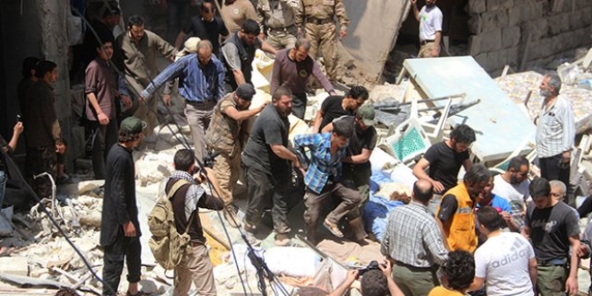 Halep'teki katliamlar iin cenaze namaz klnacak