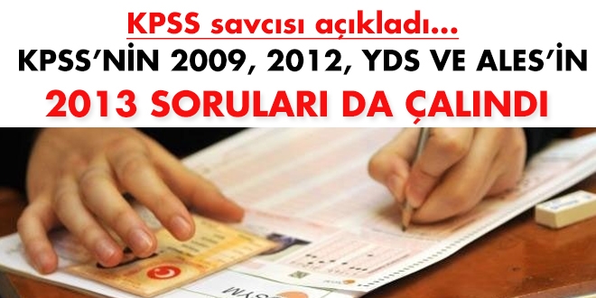 KPSS'nin 2009, 2012 soruları da çalınmış