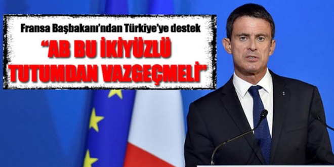 Fransa Başbakanın'dan Türkiye'ye destek
