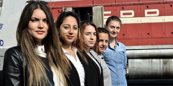 Demiryollar�n�n kad�n makinistleri