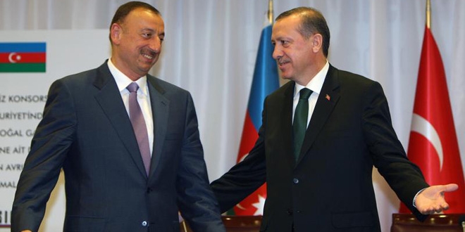 Erdoğan-Aliyev çalışma yemeğinde bir araya geldi