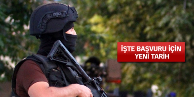 Özel Harekat başvuruları ertelendi