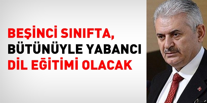 Başbakan: Yabancı dil eğitimi sorununu çözeceğiz