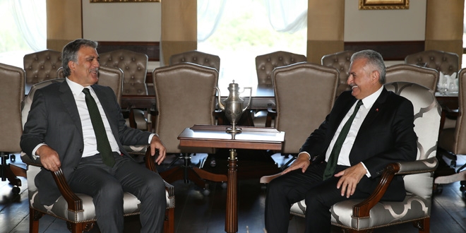 Başbakan Yıldırım'dan Gül'e nezaket ziyareti
