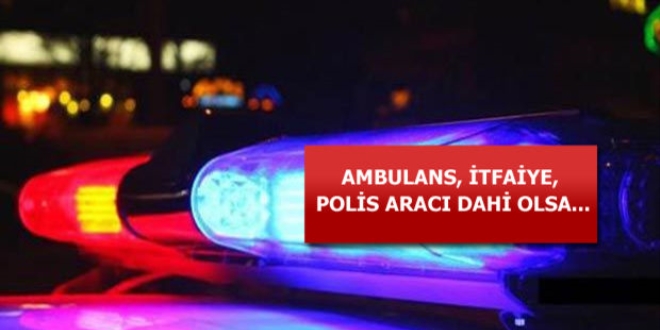 Çakar ve siren bildirimi yoksa ceza var