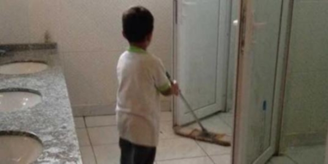 Valilik, 'öğrencinin tuvalet temizlediği' haberini yalanladı