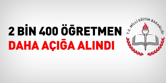 MEB, 2 bin 400 öğretmeni açığa aldı