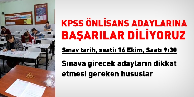 2016 KPSS nlisans snavna girecek tm adaylara baarlar dileriz.